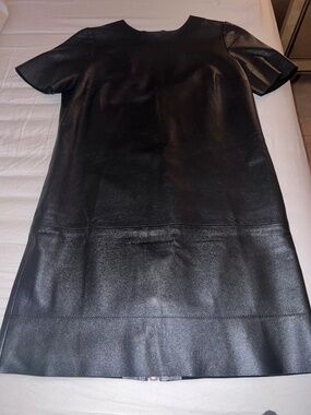 Genuine leather dress by NK STORE, one of Brazil’s most coveted fashion brands.
